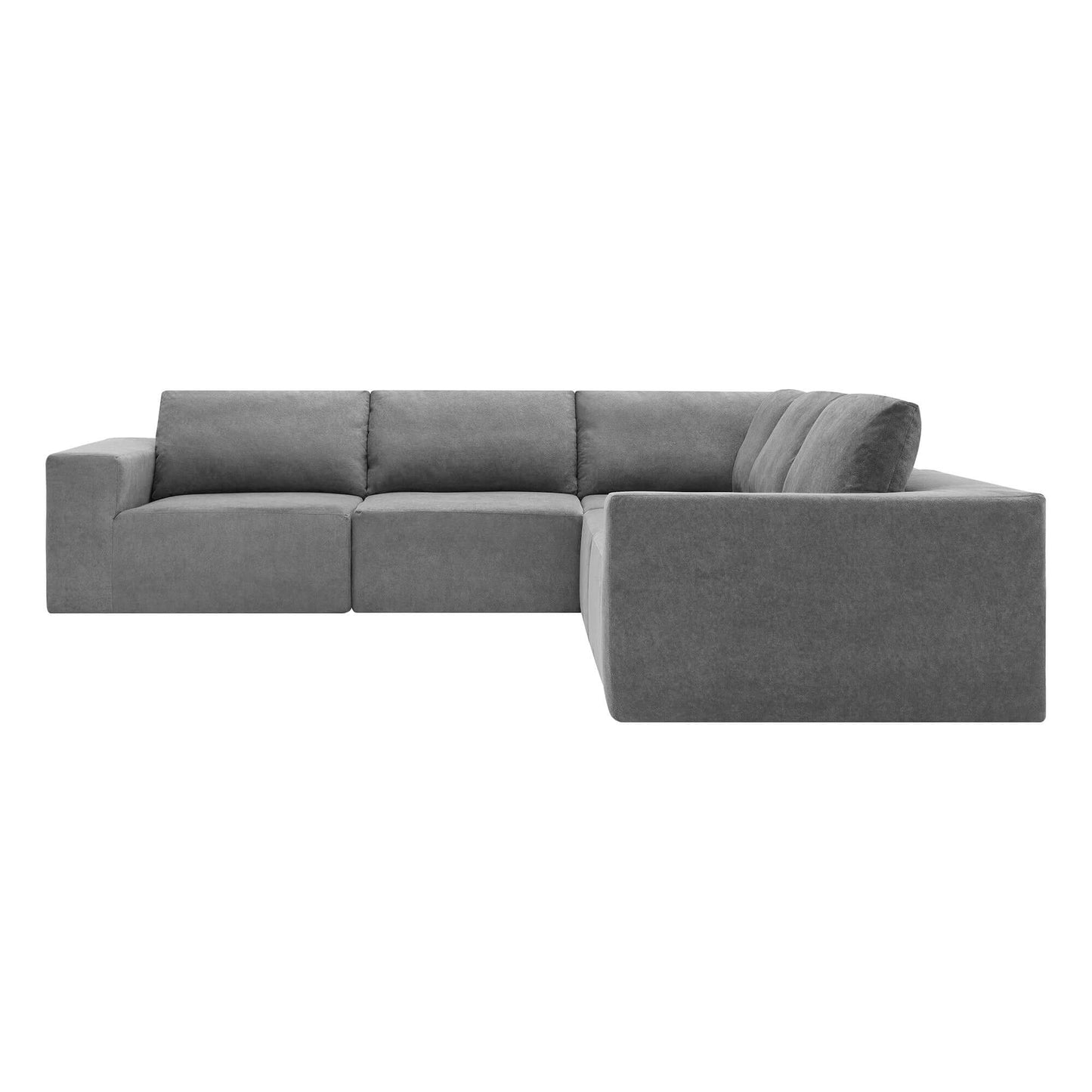 Modern Modular Low Profile Corner Sofa Sectional 116'