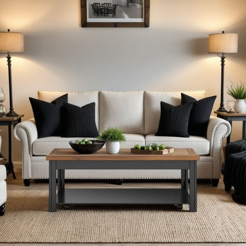 Essex Solid Wood Rectangular Coffee Table 48'