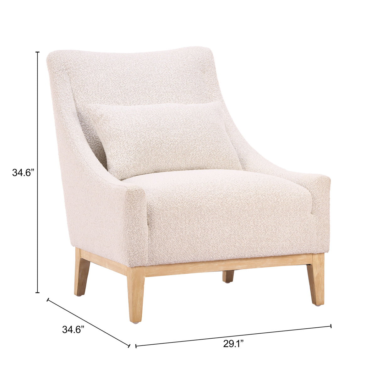 Velun Ivory Accent Chair