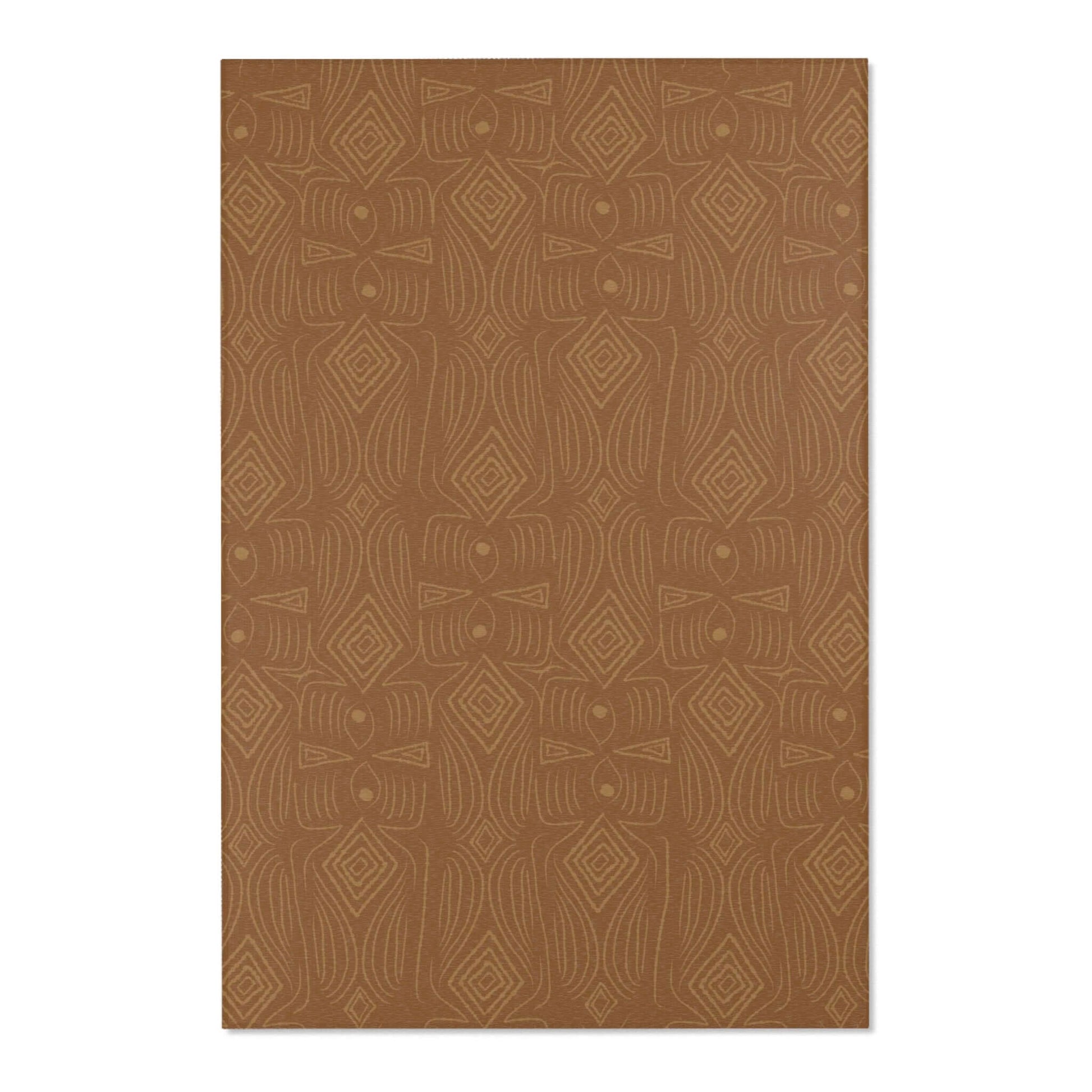 Rectangular Area Designer Rug (Brown) - Revel Sofa