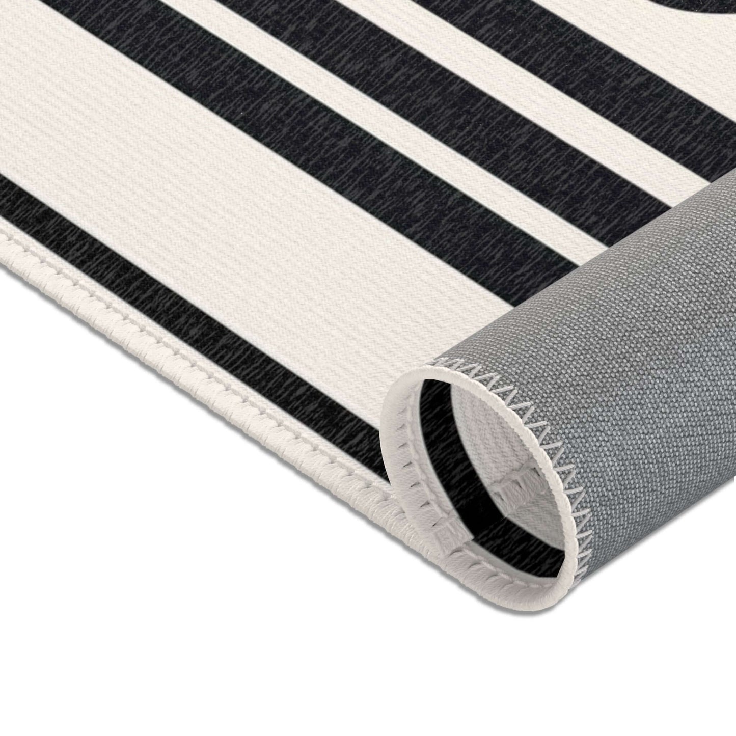 Rectangular Designer Area Rug Shapes, Tan & Black - Revel Sofa