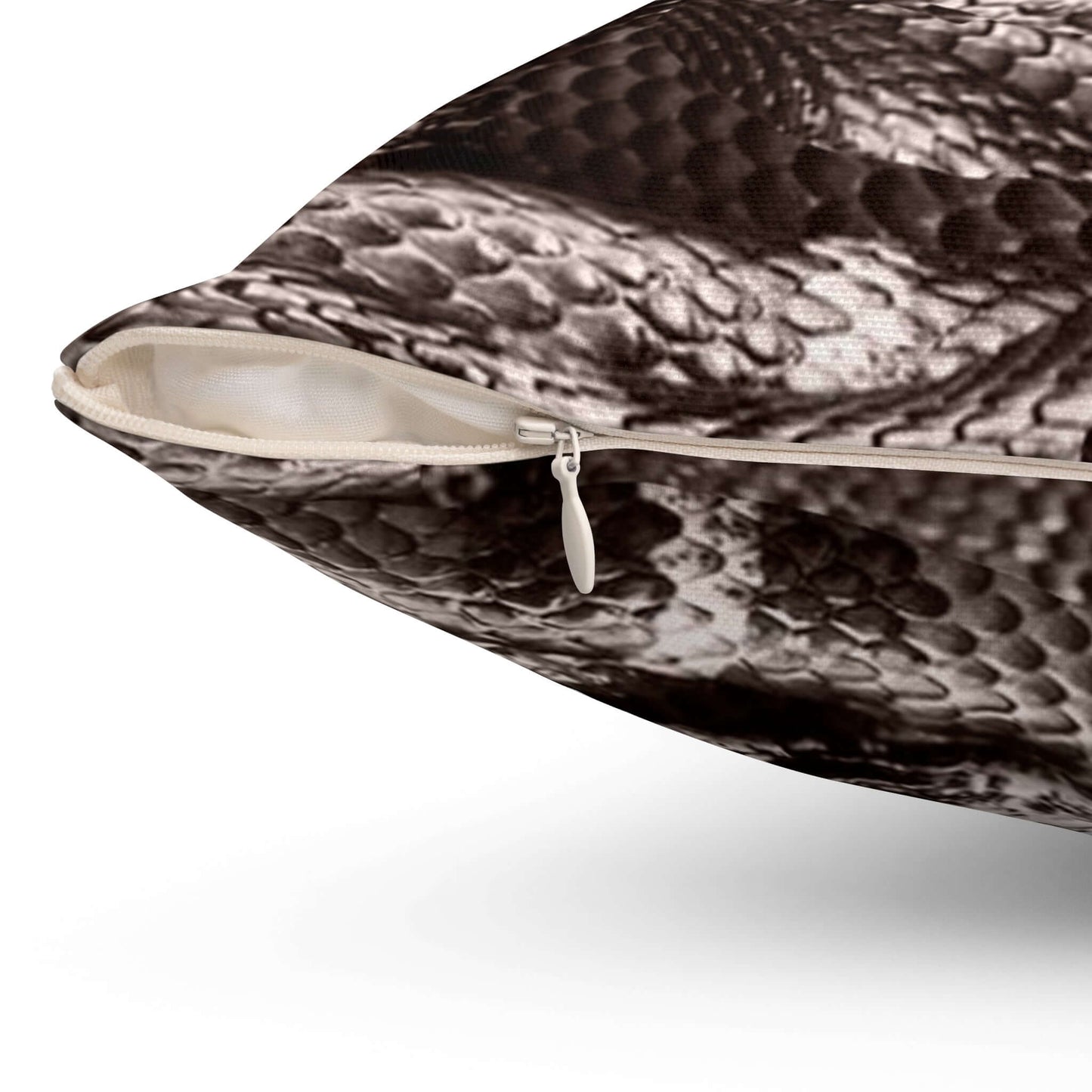 Spun Polyester Designer Square Pillow - Snakes - Revel Sofa