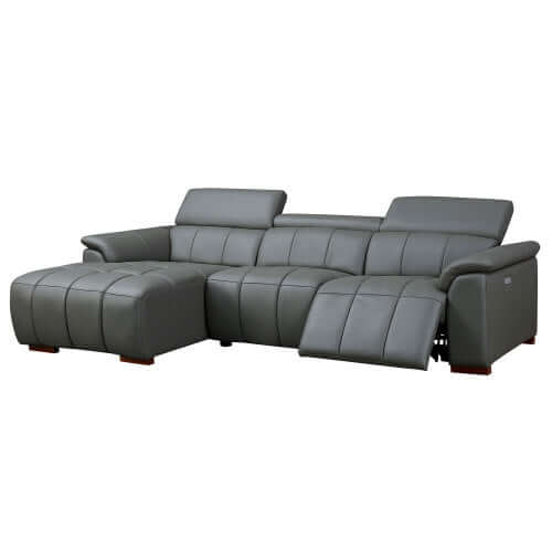Modern Leather Chaise Sofa Sectional 113" (2 Colors)