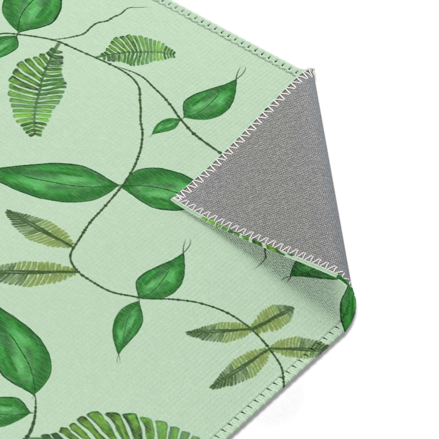 Rectangular Area Designer Rug (Leaves) - Revel Sofa