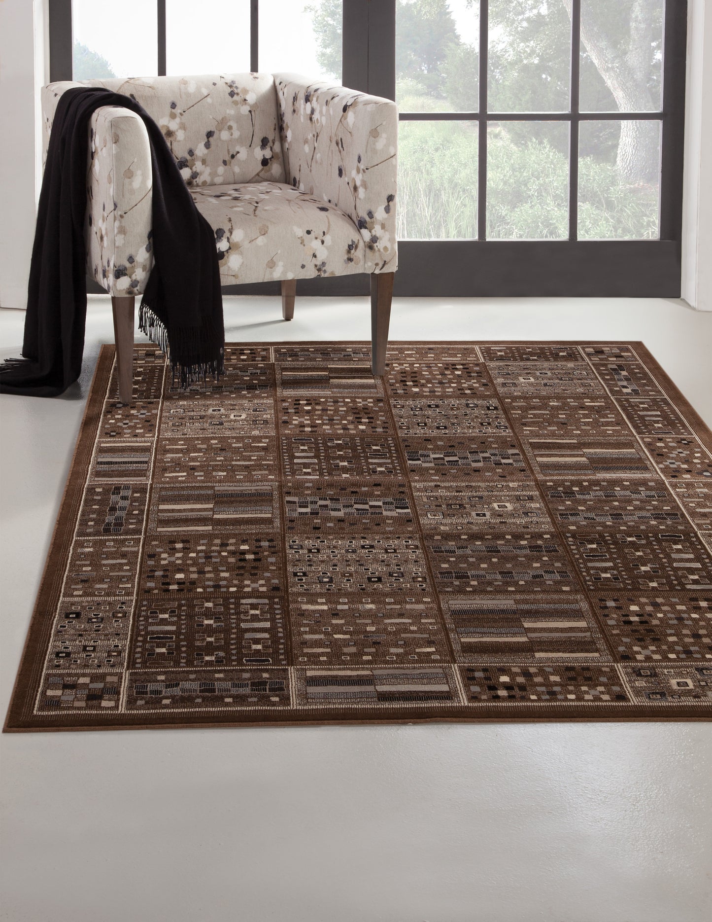 Drexel Chocolate Viscose Area Rug 8x10