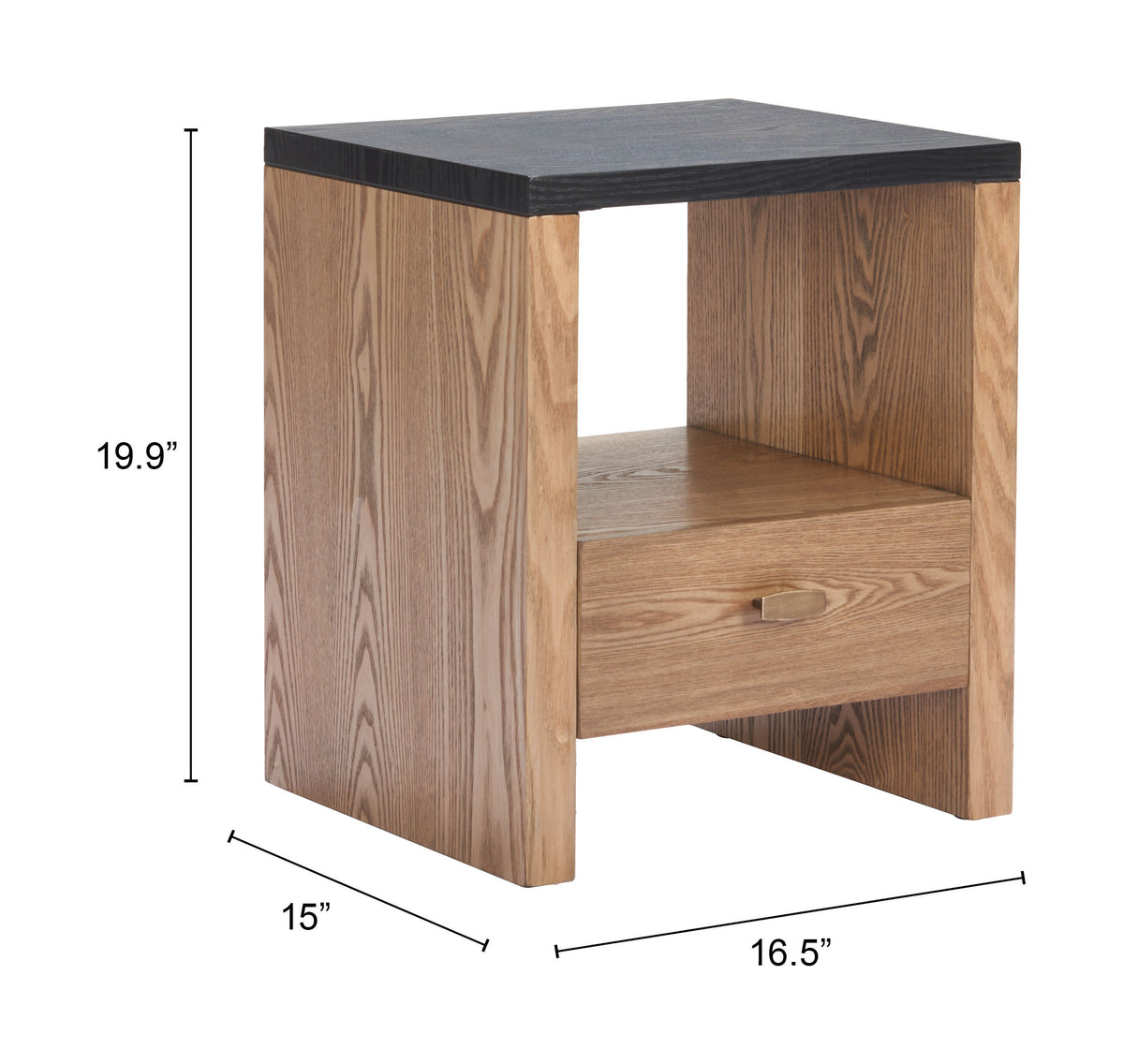 Natt Black Side Table