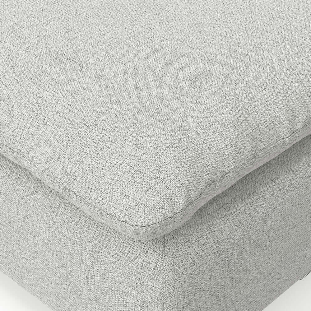 Jasmine Modern Grey Low Profile Cloud Modular Sofa 88'