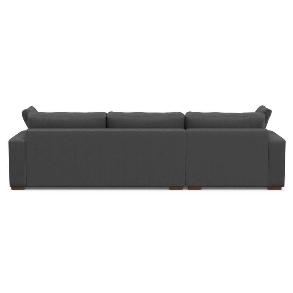 Charlie Modern Deep Seat Sectional Chaise Sofa 122"