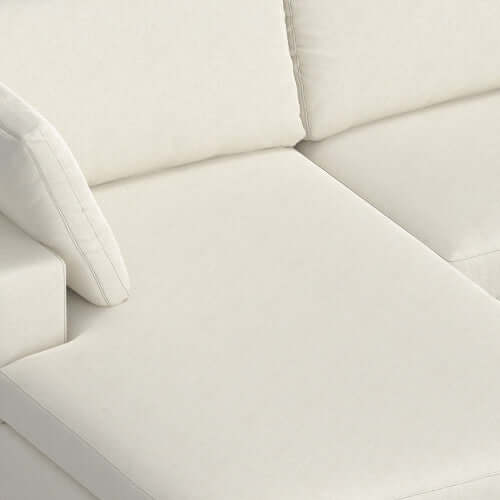 Charlie Modern Deep Seat Sectional Chaise Sofa 122"