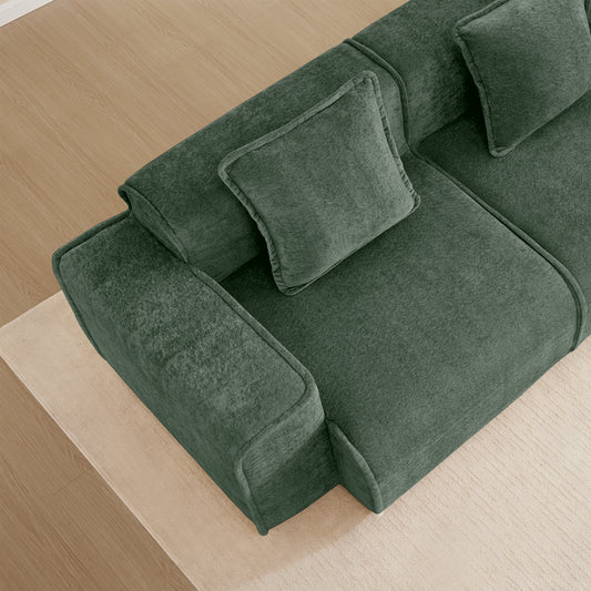Fenna Velvet Armless Sofa