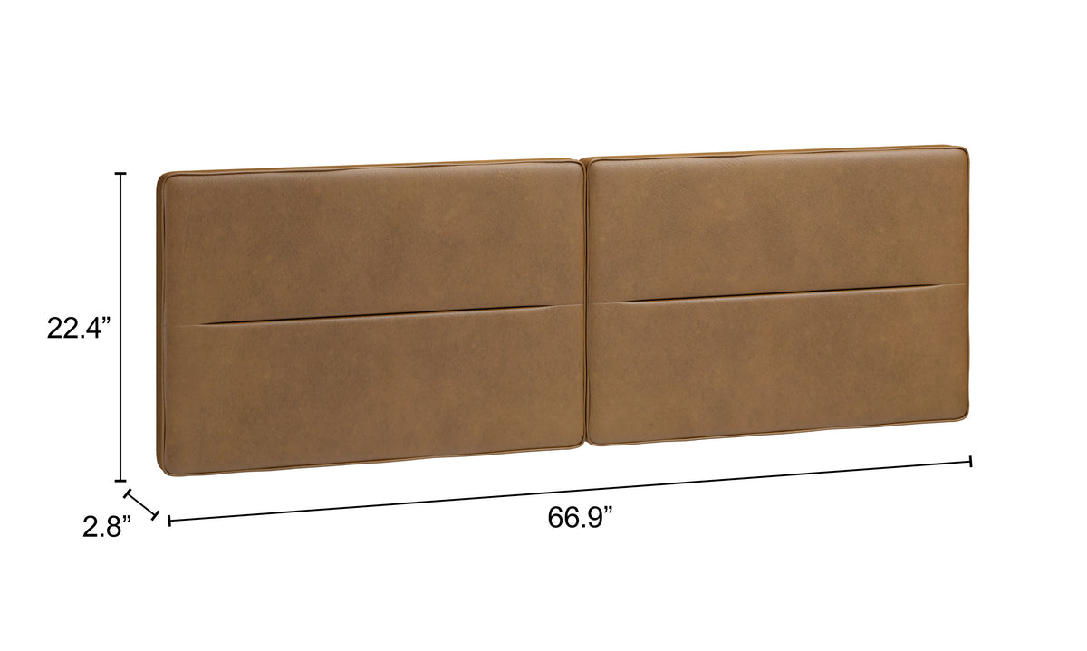 Cove Brown Floating Queen Headboard