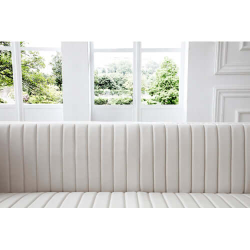 Glamorous Channel Tufted Velvet Corner Sofa Sectional