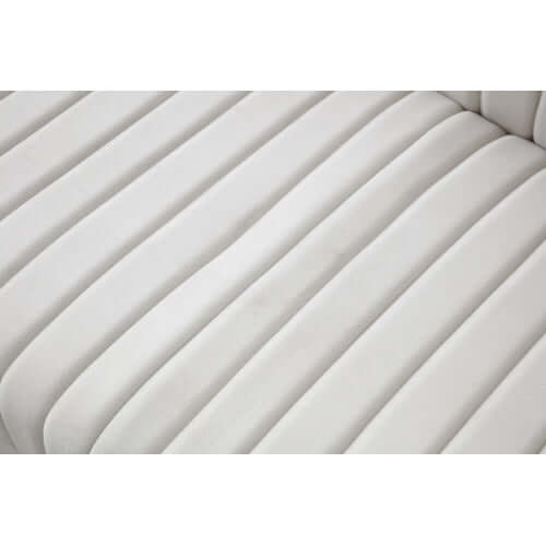 Glamorous Channel Tufted Velvet Corner Sofa Sectional