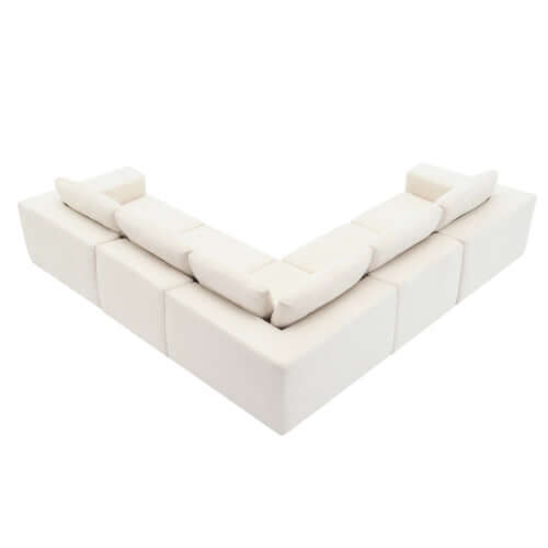 Modern Modular Low Profile Corner Sofa Sectional 116'