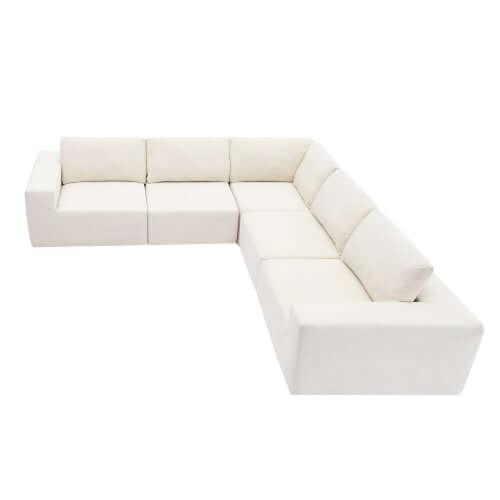 Modern Modular Low Profile Corner Sofa Sectional 116'
