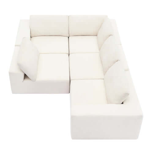 Modern Modular Low Profile Corner Sofa Sectional 116'