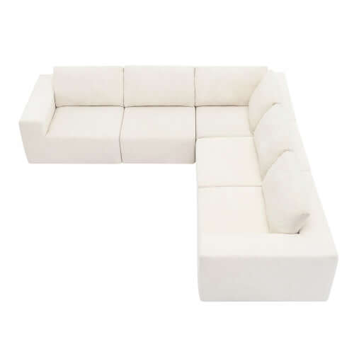 Modern Modular Low Profile Corner Sofa Sectional 116'