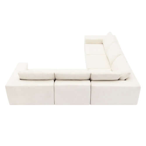 Modern Modular Low Profile Corner Sofa Sectional 116'