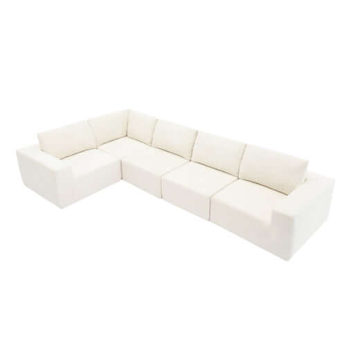 Modern Modular Low Profile Corner Sofa Sectional 116'