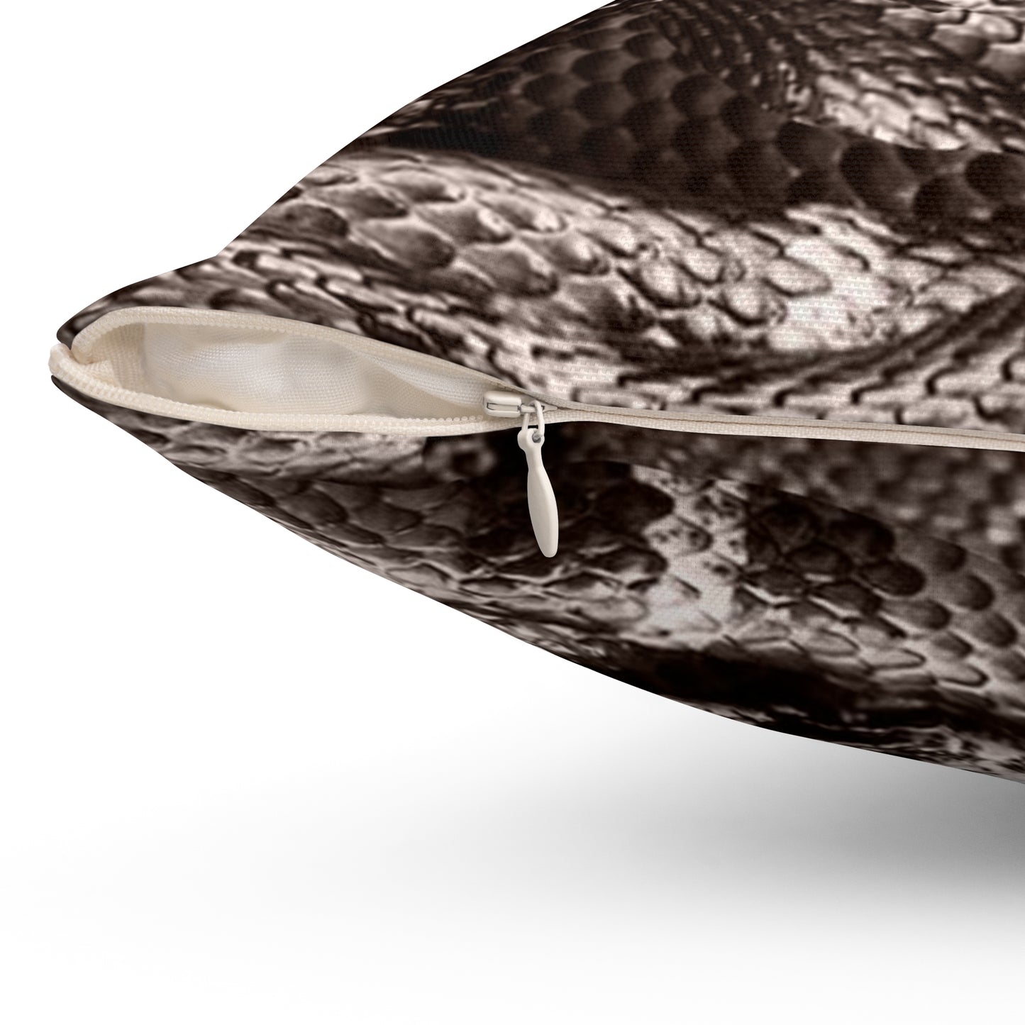 Spun Polyester Designer Square Pillow - Snakes - Revel Sofa