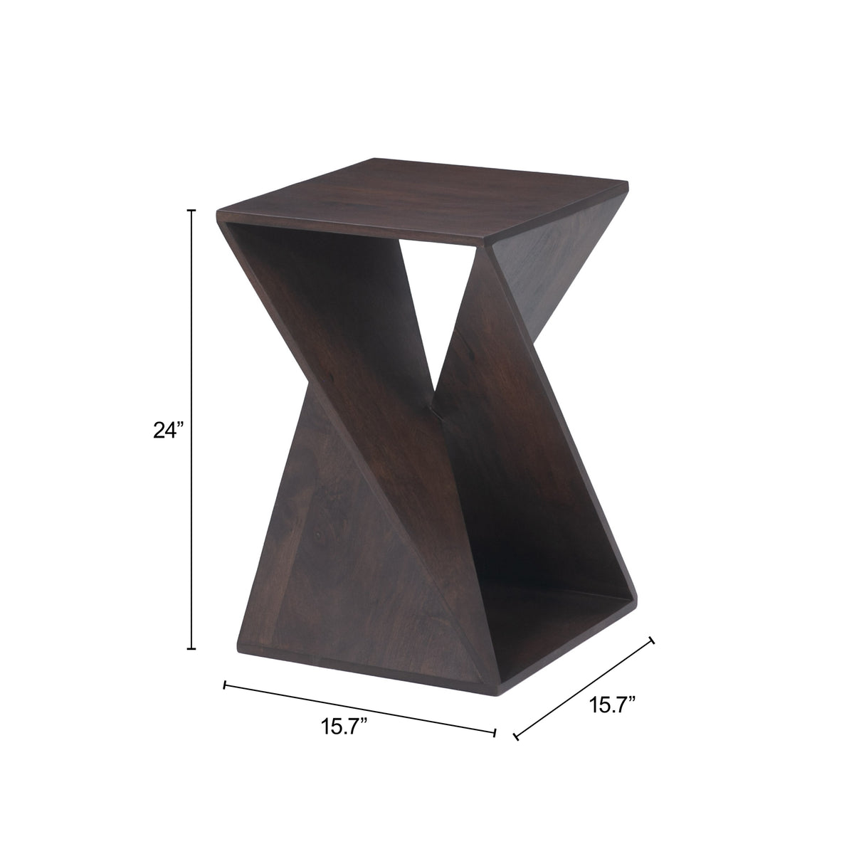 Alba Walnut Accent Table