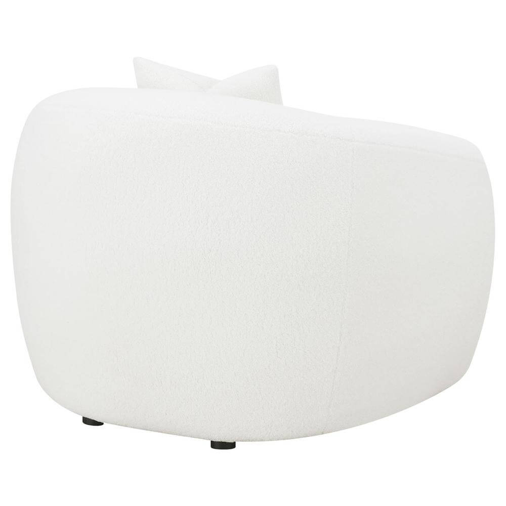 Isabella Tight Back White Boucle Lounge Chair