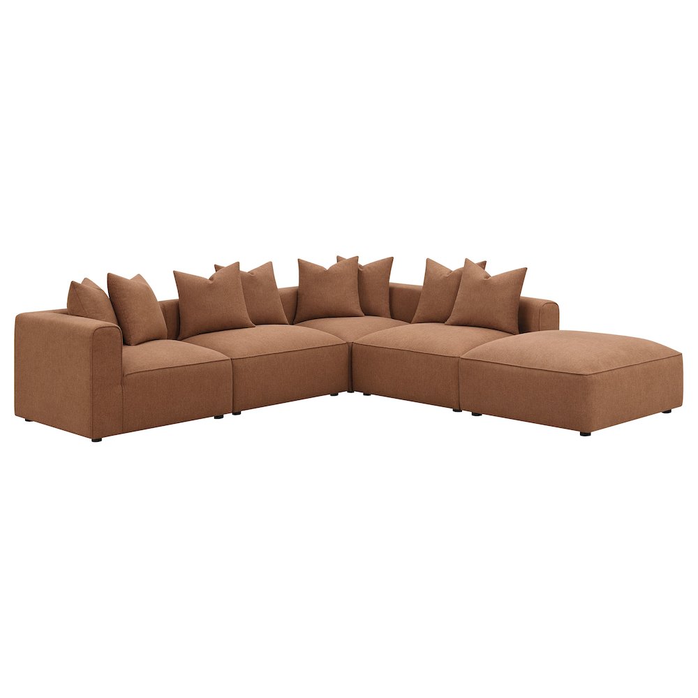 Jennifer Modern Modular Corner Sofa Sectional 154" (2 Colors)
