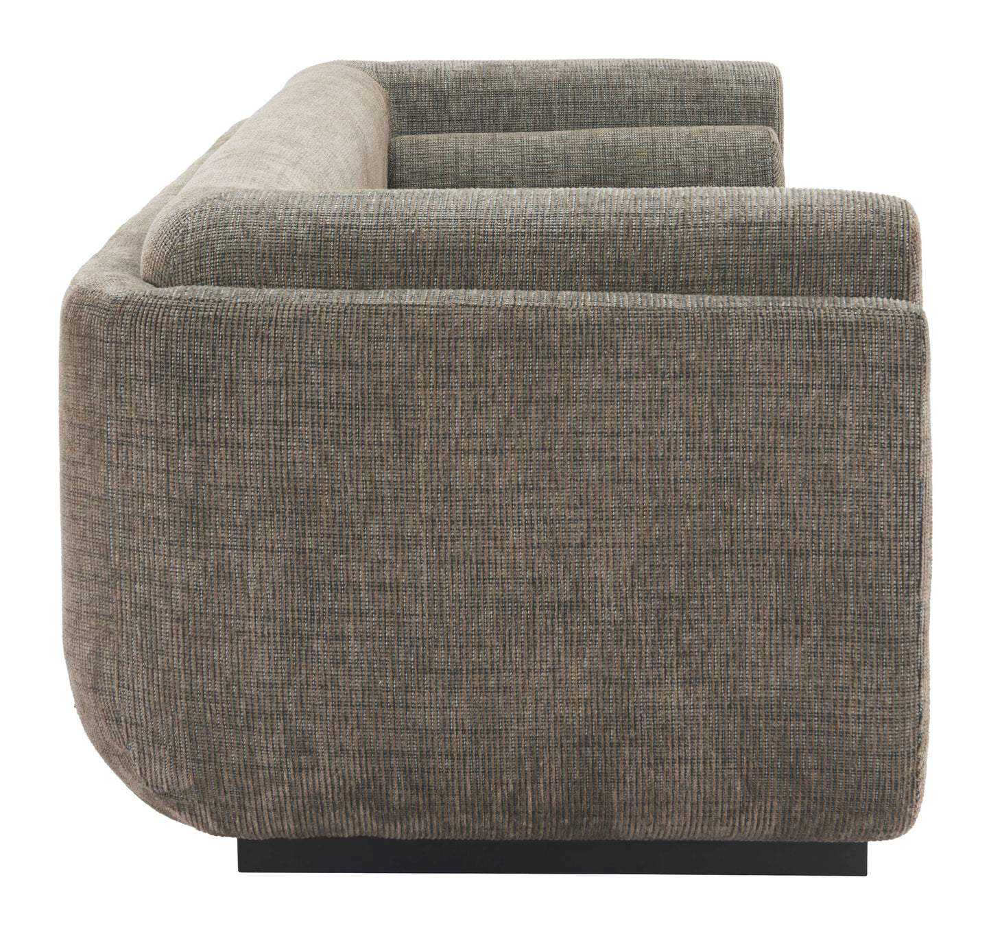 Sereneu MCM Olive Chenille Fabric Sofa 90"