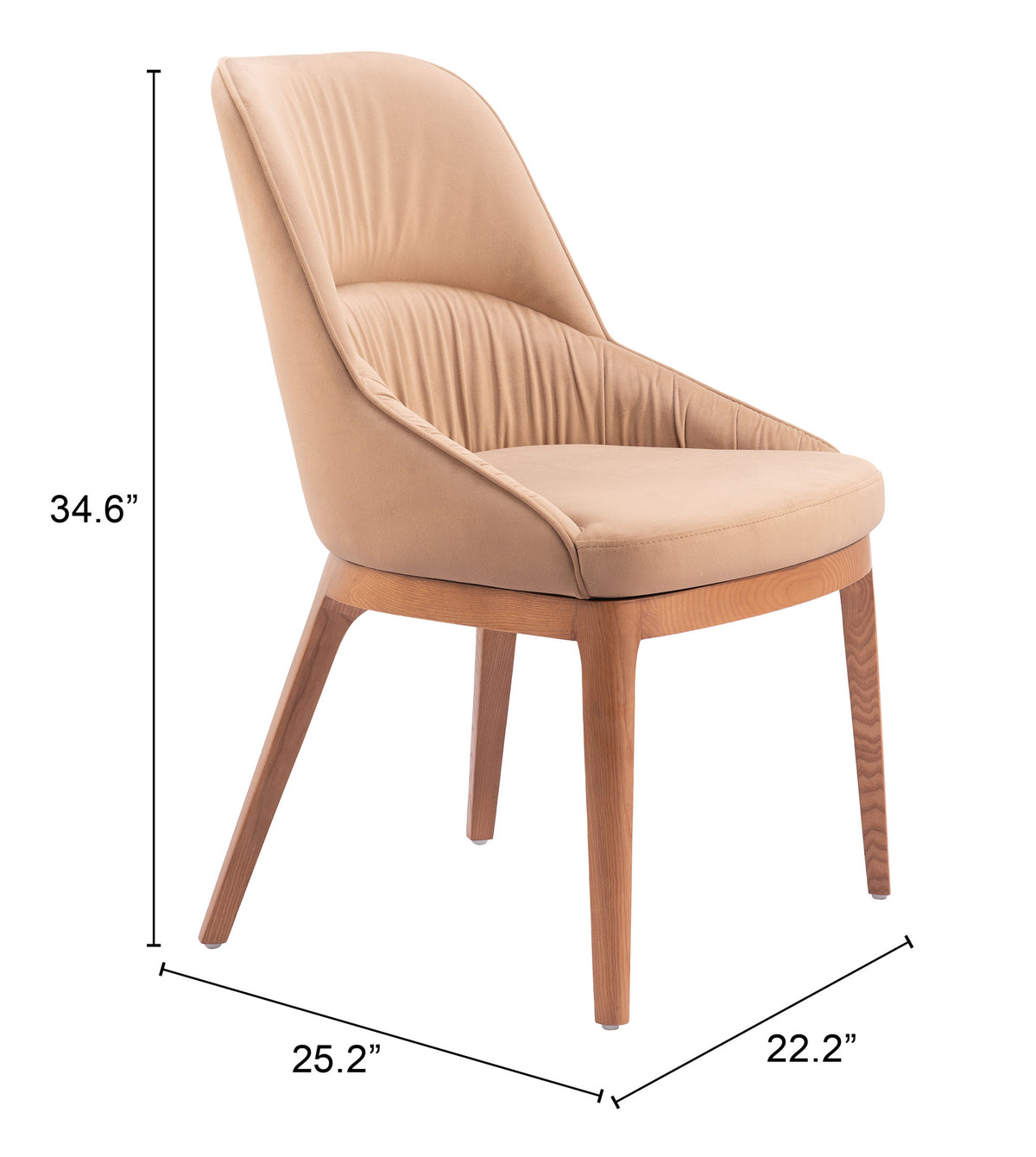 Ayr Dining Chair (Set of 2) in Tan
