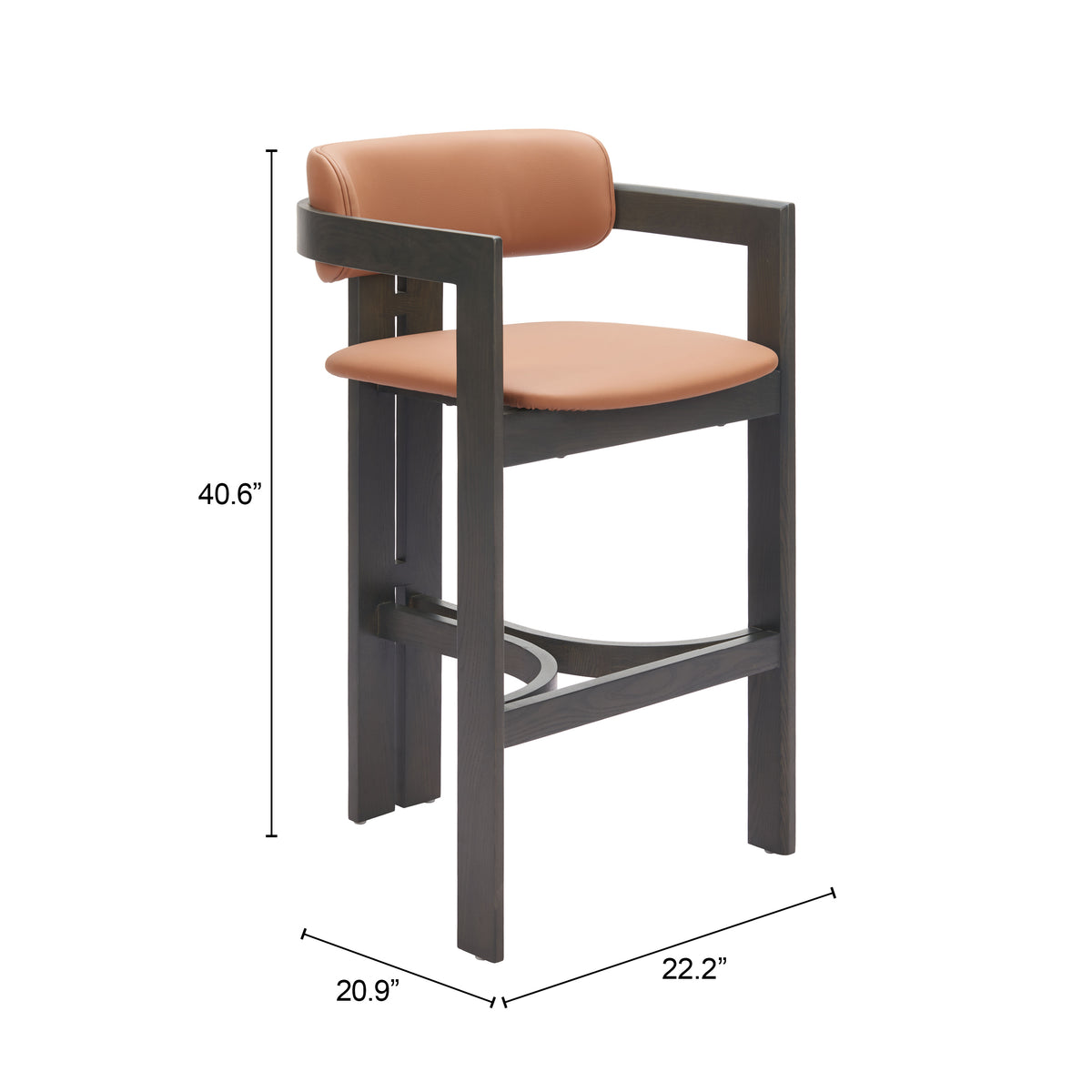 Shaili Brown Barstool