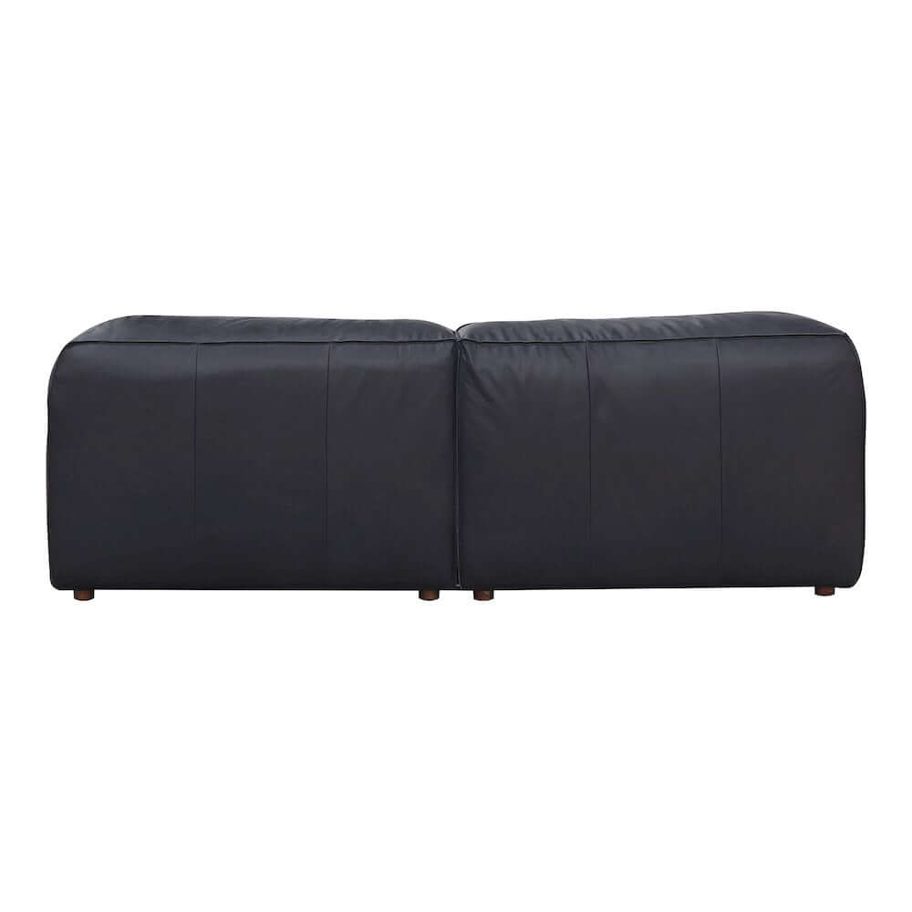 Form Black Genuine Leather Modular Sectional Sofa (2 Colors & Sizes)
