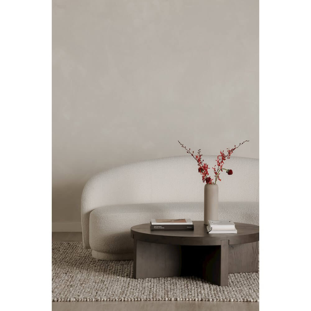 Folke Modern Solid Oak Round Coffee Table 38" (2 Colors)