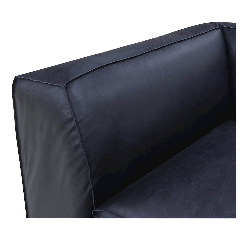 Form Black Genuine Leather Modular Sectional Sofa (2 Colors & Sizes)