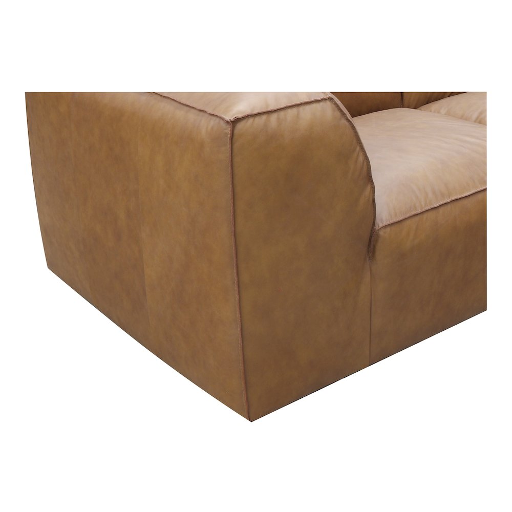Form Black Genuine Leather Modular Sectional Sofa (2 Colors & Sizes)