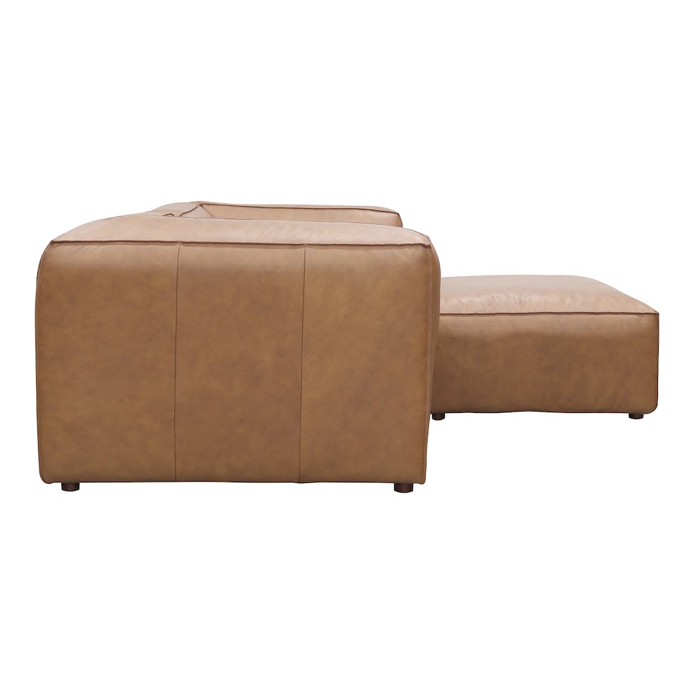 Form Black Genuine Leather Modular Sectional Sofa (2 Colors & Sizes)