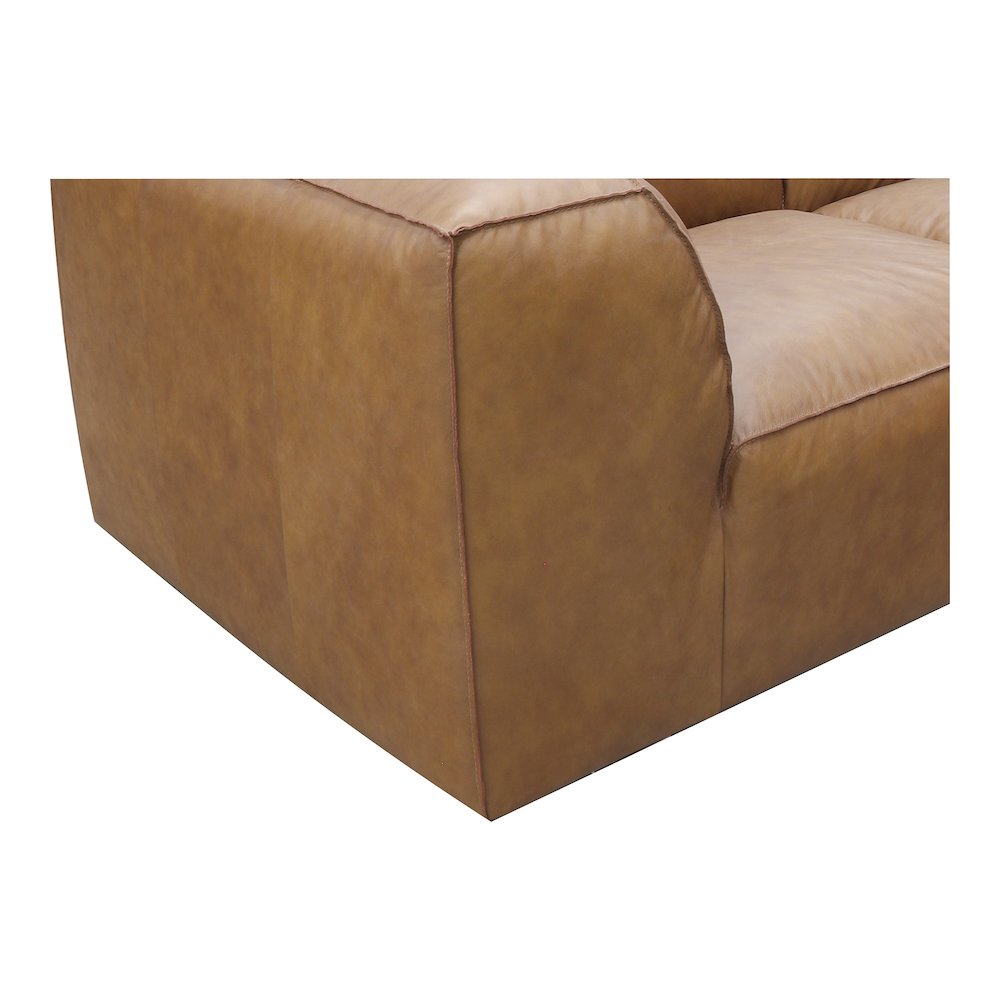 Form Black Genuine Leather Modular Sectional Sofa (2 Colors & Sizes)