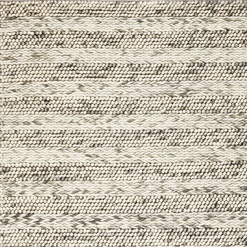 Wool Striped Hand Woven Area Rug | 9' x 13'