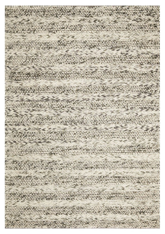 Wool Striped Hand Woven Area Rug | 9' x 13'