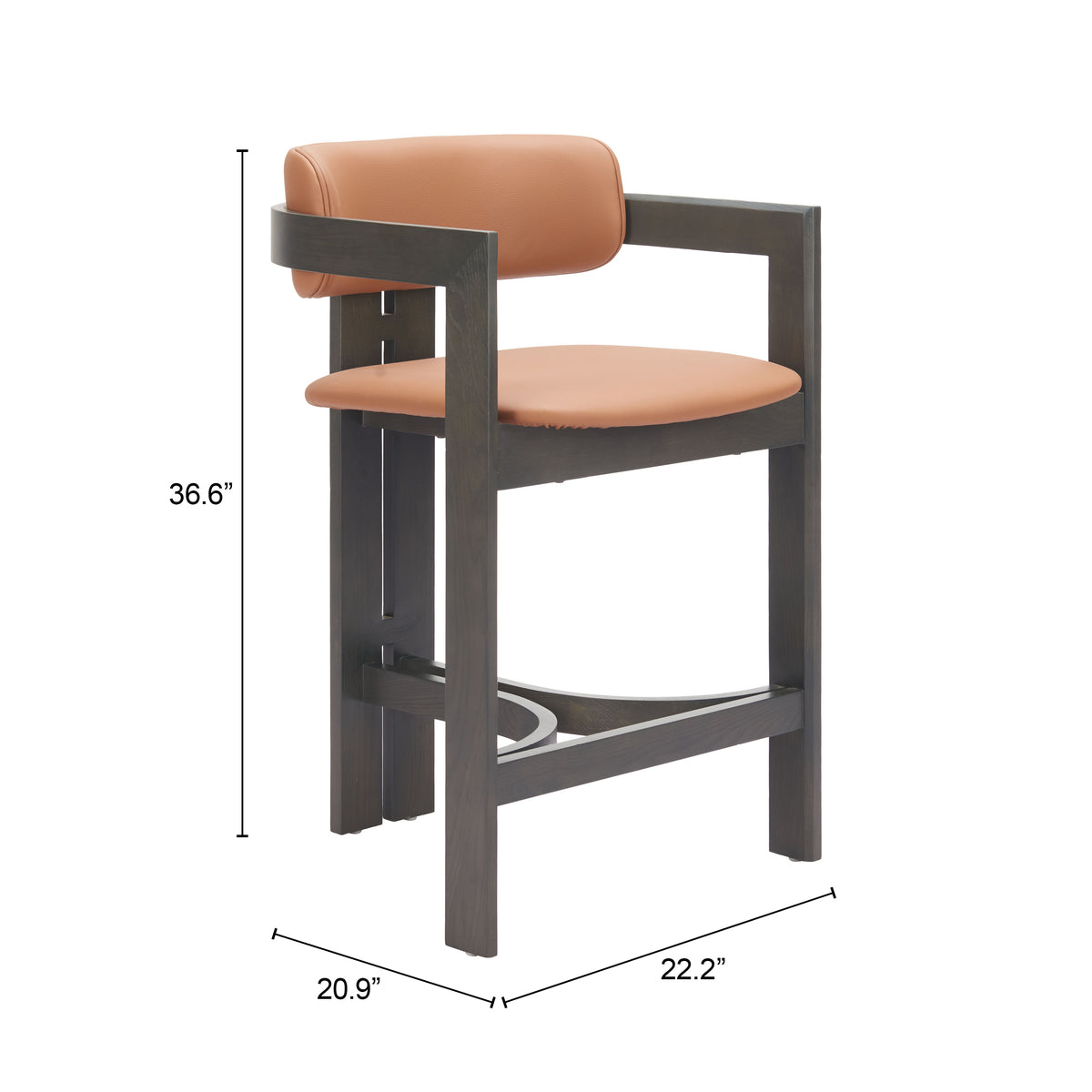 Shaili Brown Counter Stool