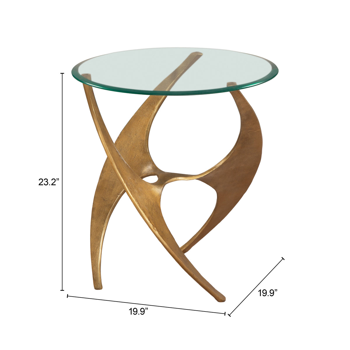 Sabel Gold Side Table