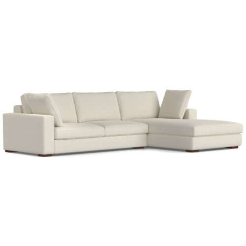 Charlie Modern Deep Seat Sectional Chaise Sofa 122"