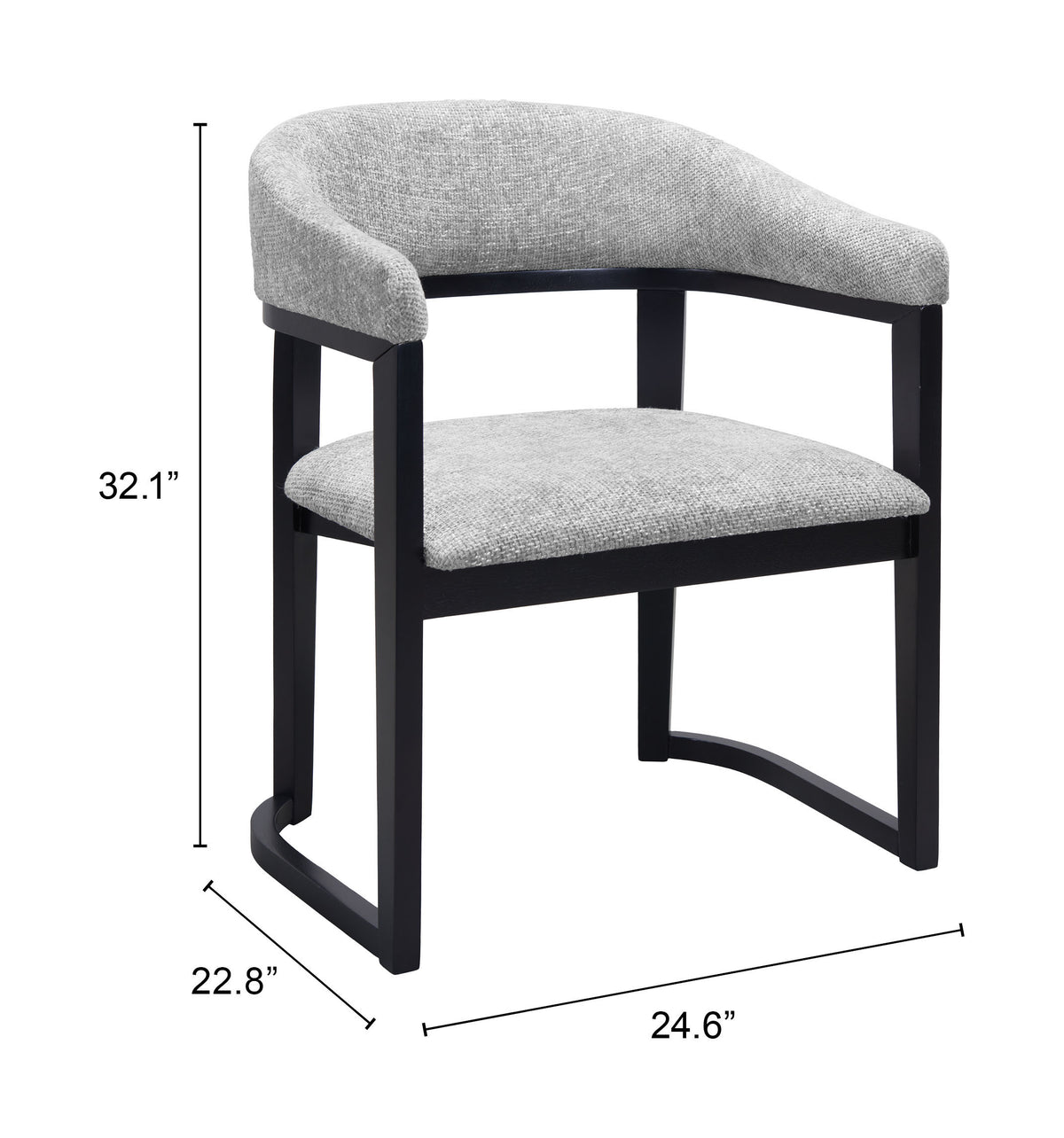 Anasa Gray Dining Chair