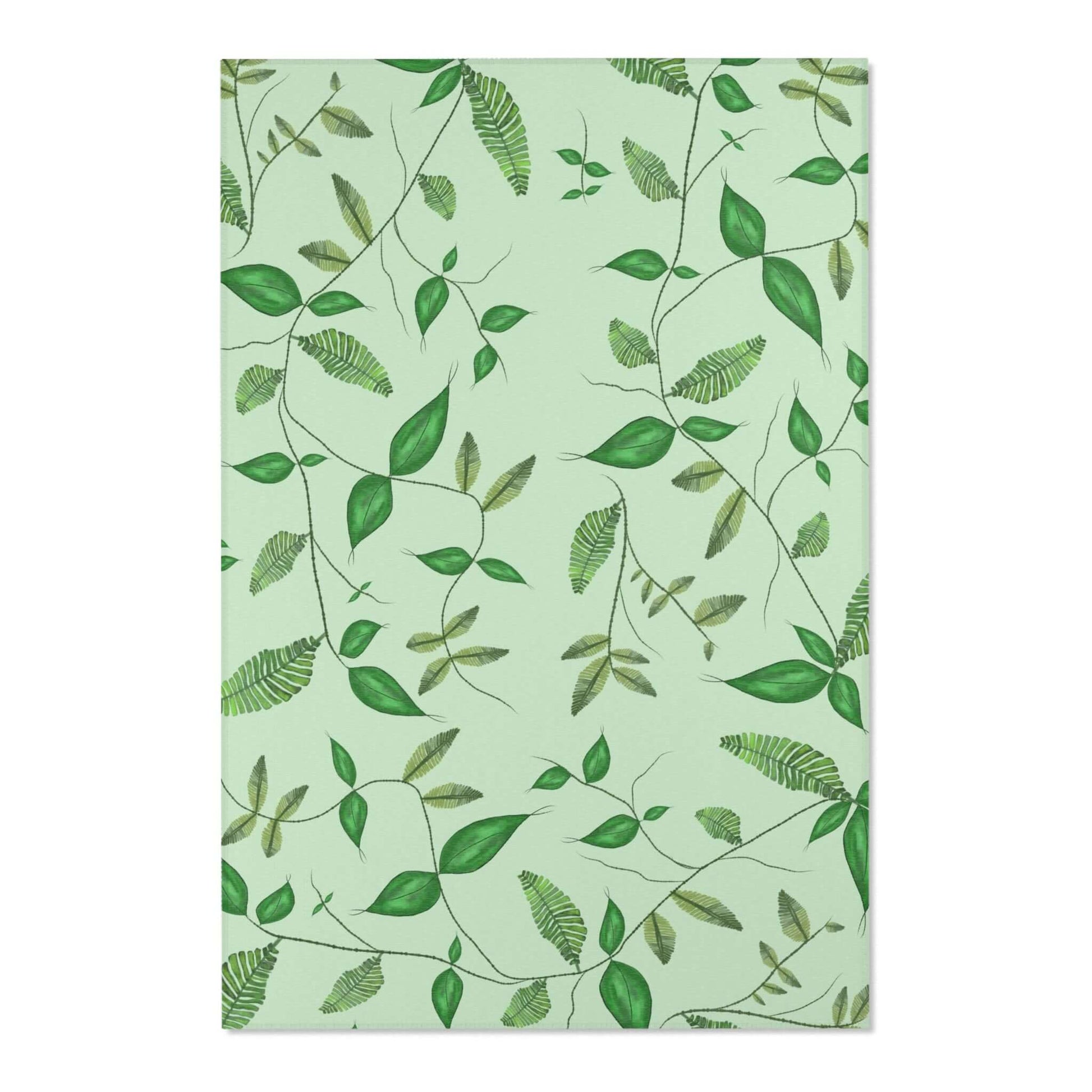 Rectangular Area Designer Rug (Leaves) - Revel Sofa