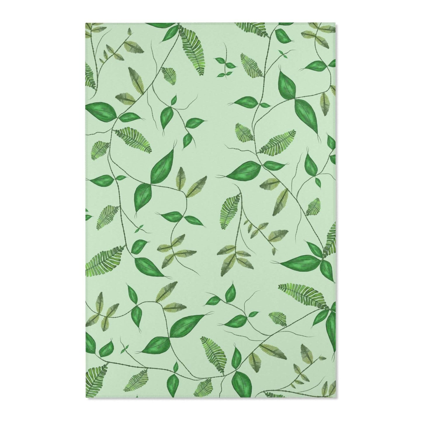 Rectangular Area Designer Rug (Leaves) - Revel Sofa