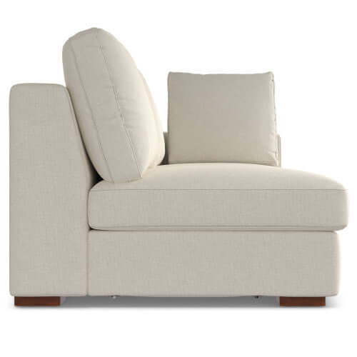 Charlie Modern Deep Seat Sectional Chaise Sofa 122"