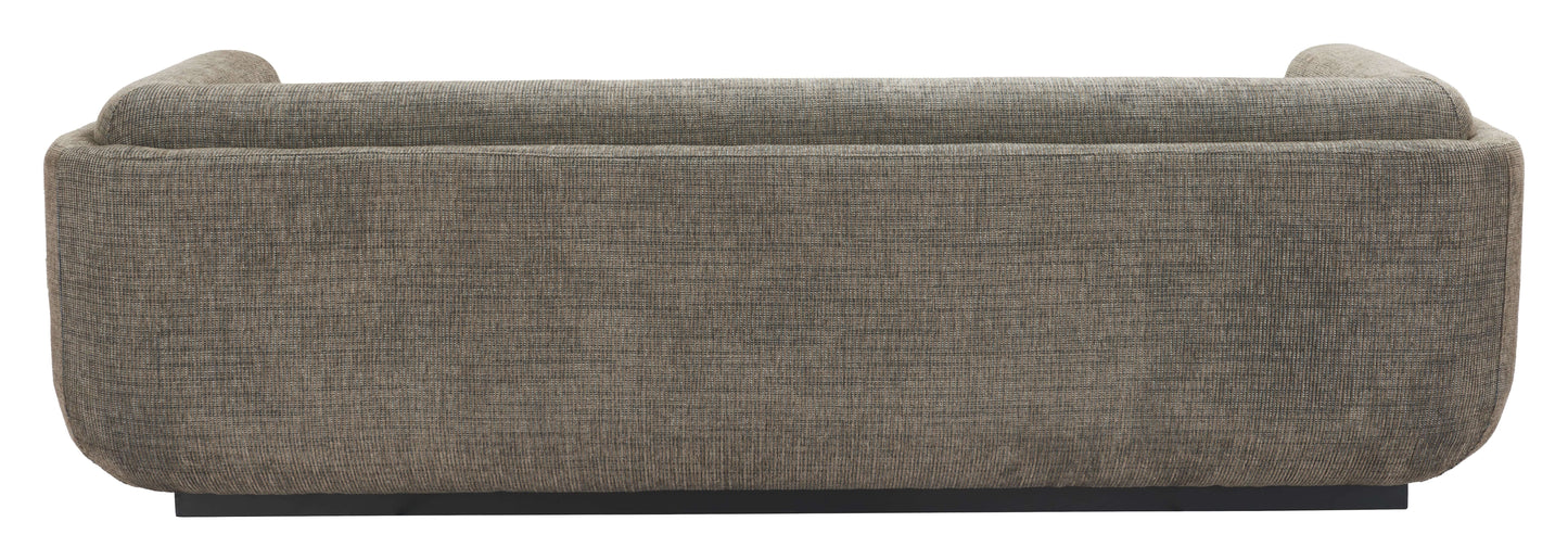 Sereneu MCM Olive Chenille Fabric Sofa 90"