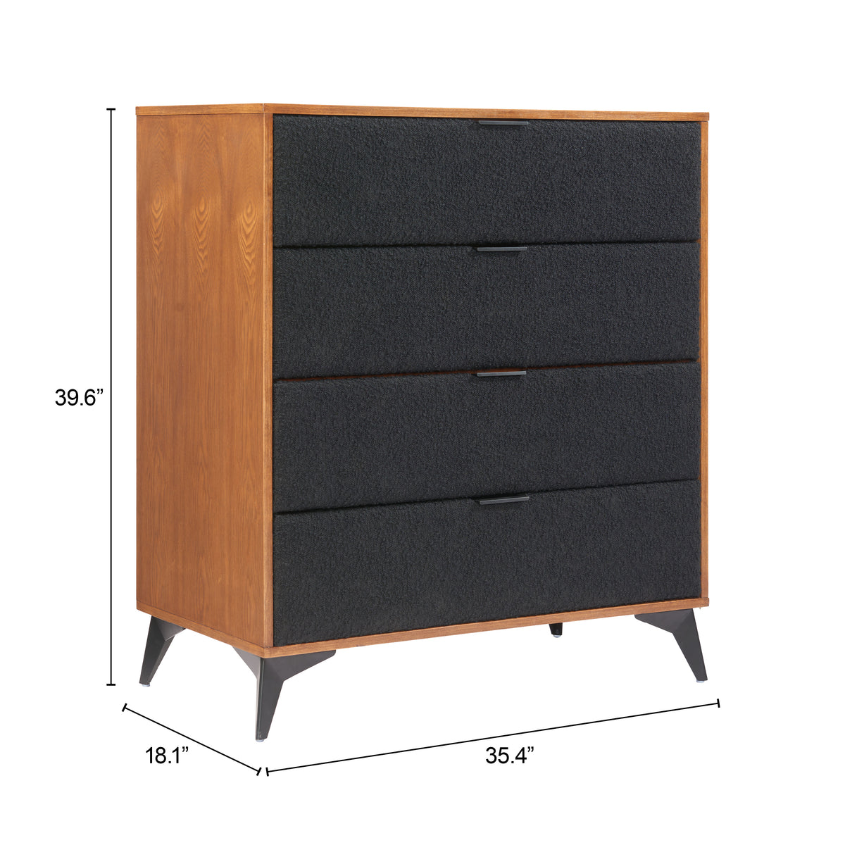 Zarif Black & Walnut Chest