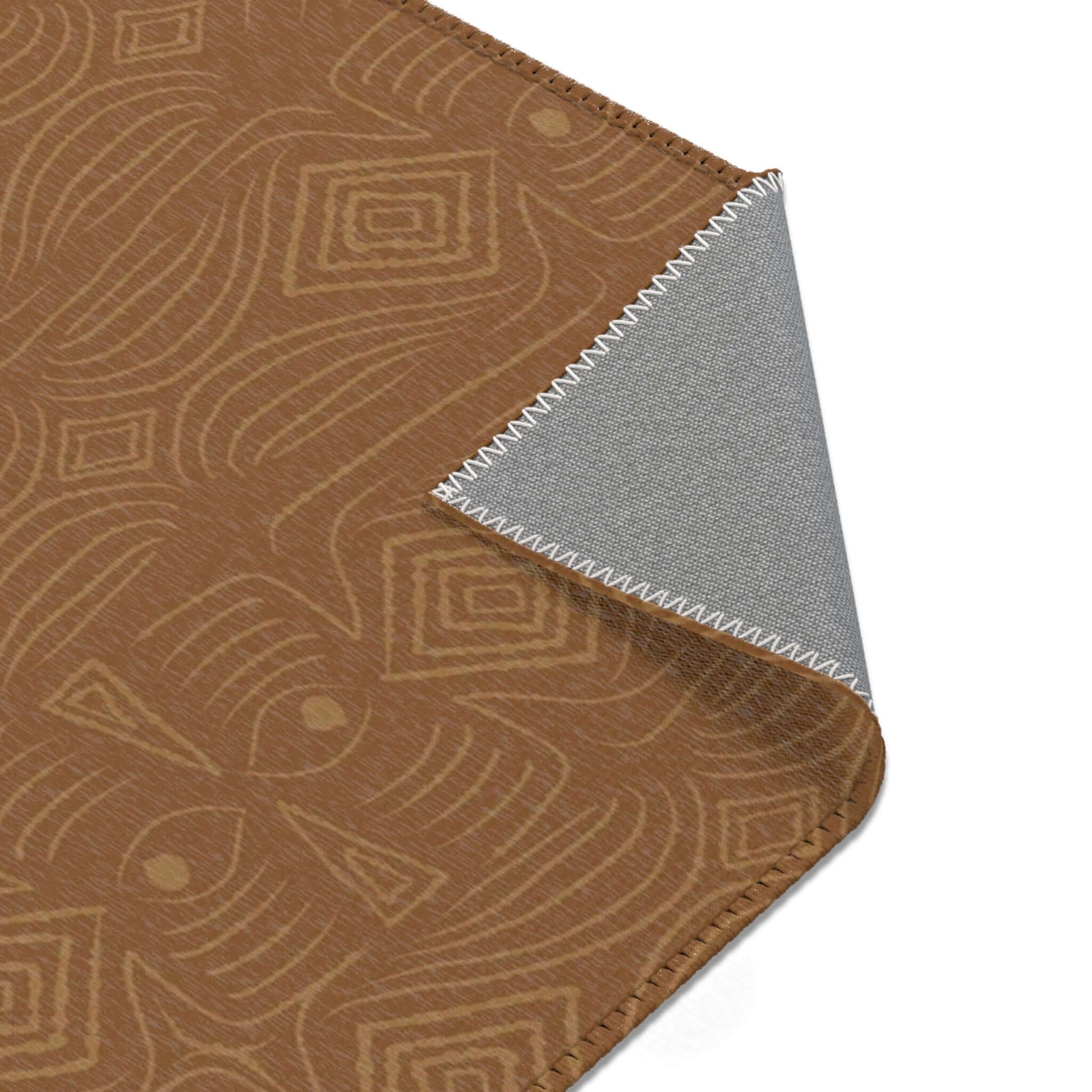 Rectangular Area Designer Rug (Brown) - Revel Sofa