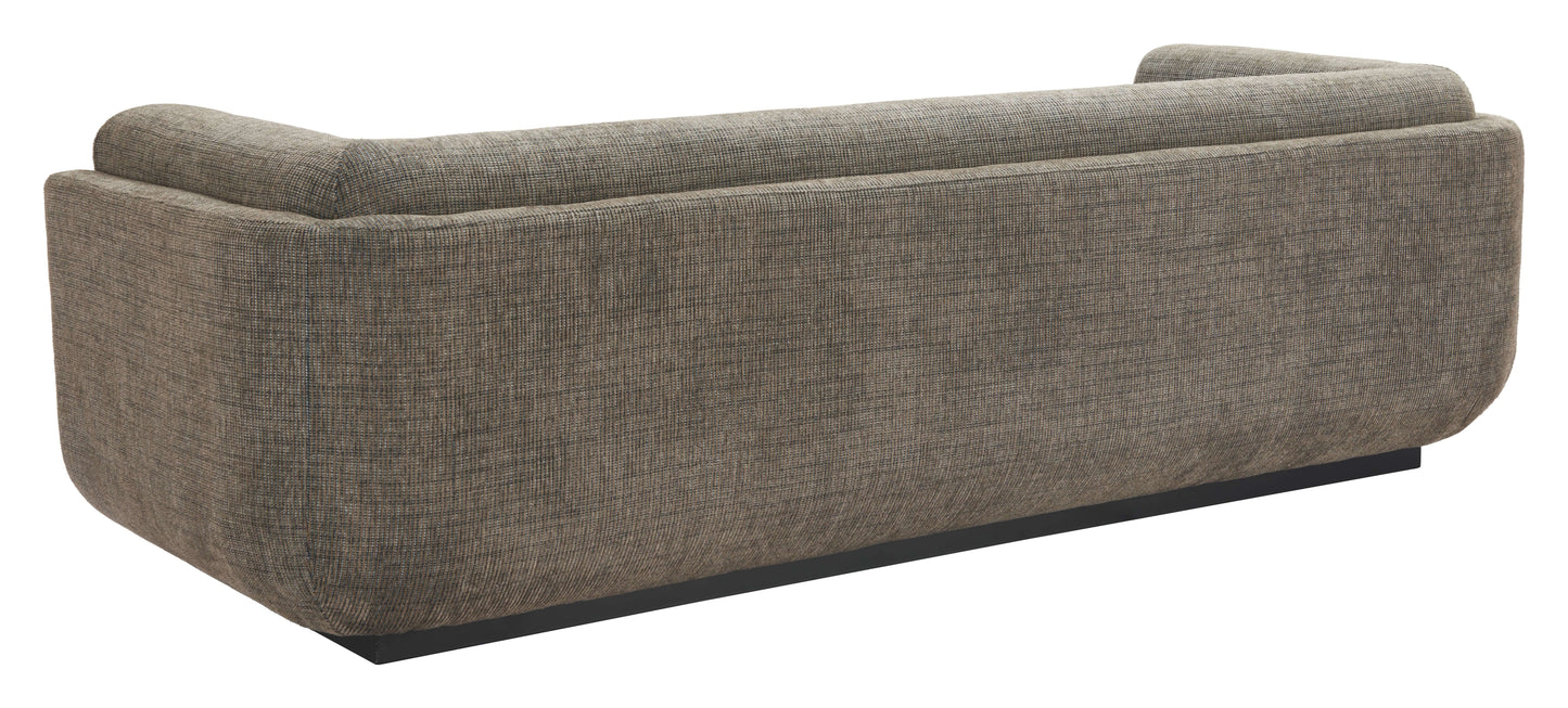Sereneu MCM Olive Chenille Fabric Sofa 90"