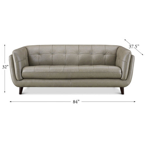 Solana MCM Top-Grain Leather 3 Seater Sofa 84W